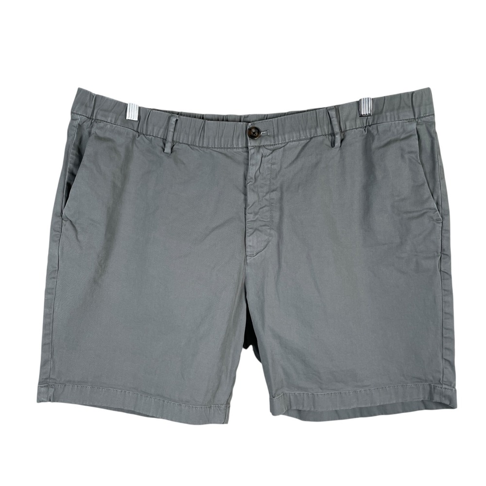 BearBottom Clothing Chino Shorts Mens 2XL Gray Elastic‎ Waist Stretch Pockets